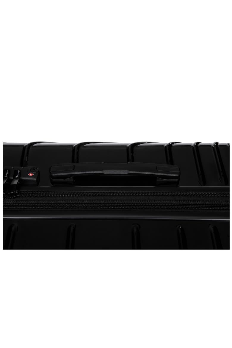 Radiating 21-Inch Hardside Carry-On Luggage, Alternate, color, BLACK