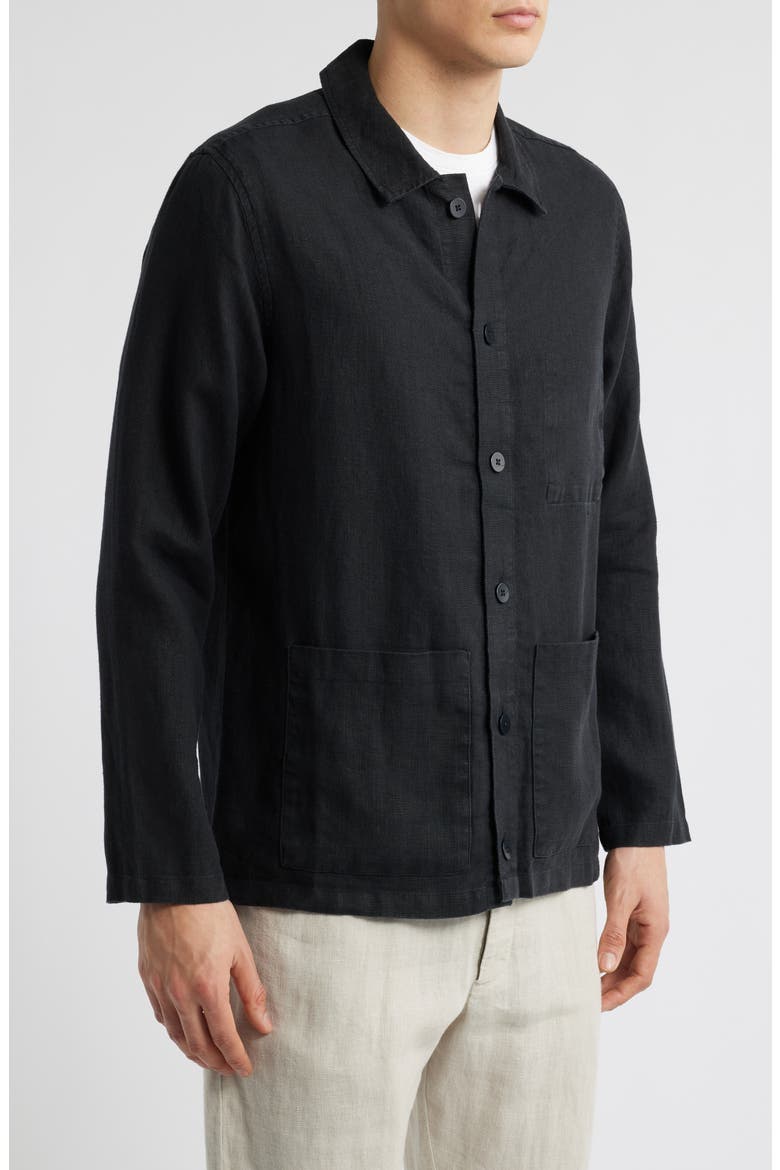 Kite Linen Jacket, Alternate, color, NIGHT