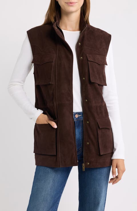 Suede Utility Vest