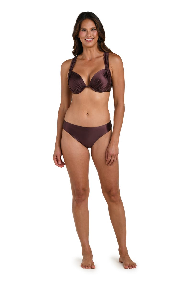 Earth Underwire Bikini Top, Alternate, color, TRUFFLE