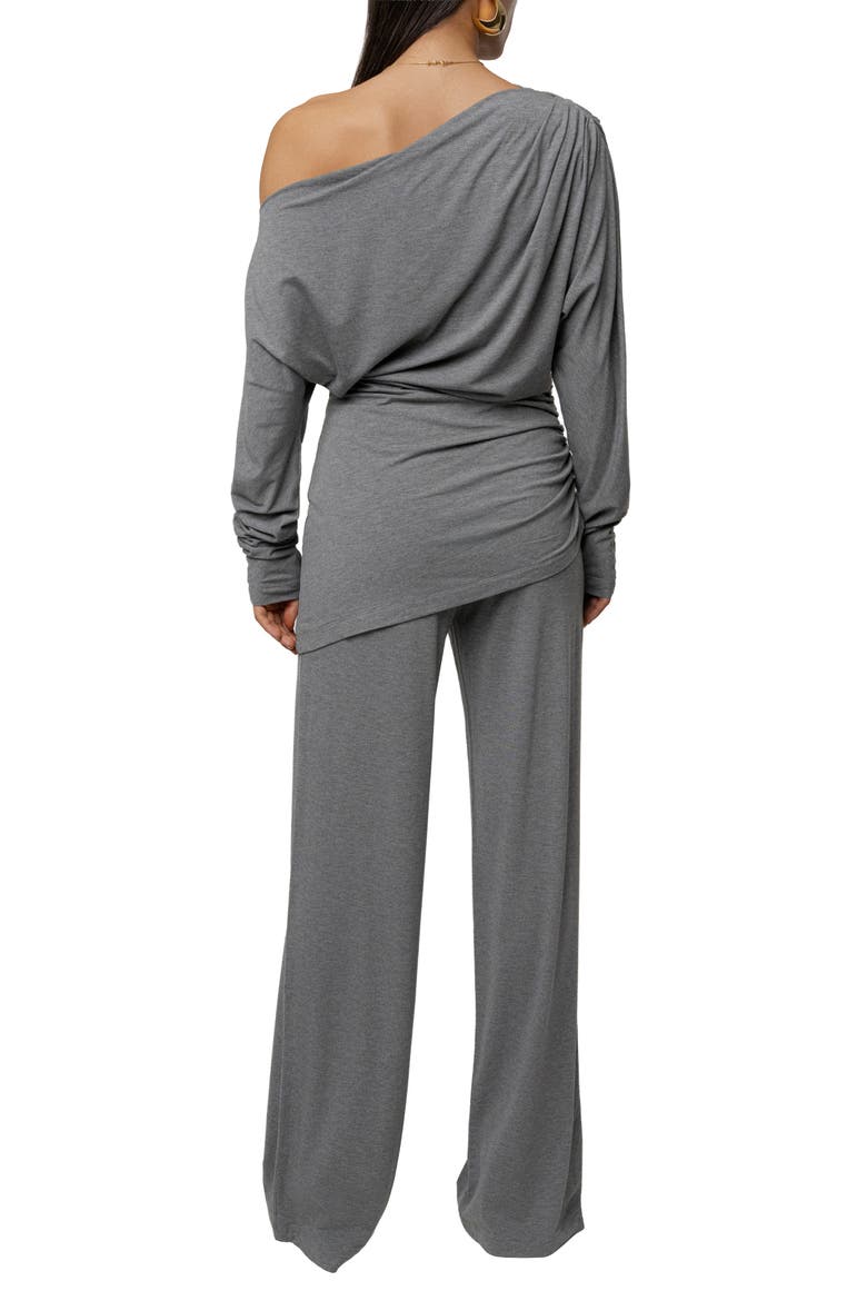 Winter Soirée Pant Set, Alternate, color, Charcoal