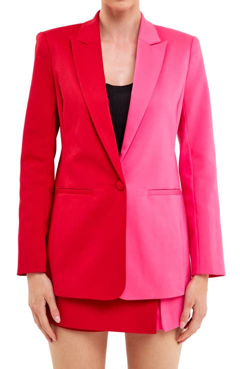 Colorblock Boyfriend Blazer