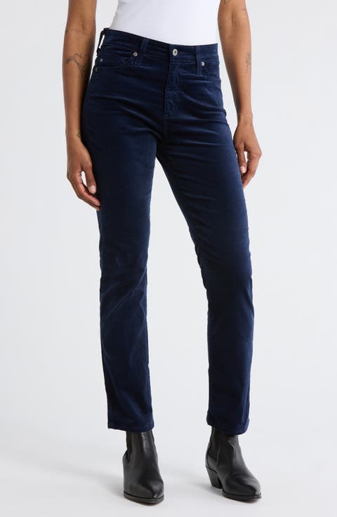 Mari Mid Rise Ankle Slim Straight Leg Jeans