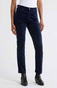 AG Mari Mid Rise Ankle Slim Straight Leg Jeans