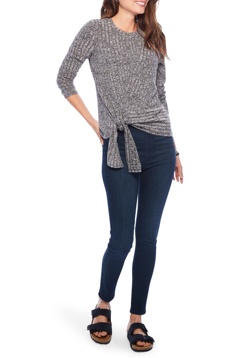 Champion Rib Tie Top, Alternate, color, BLACK MIX