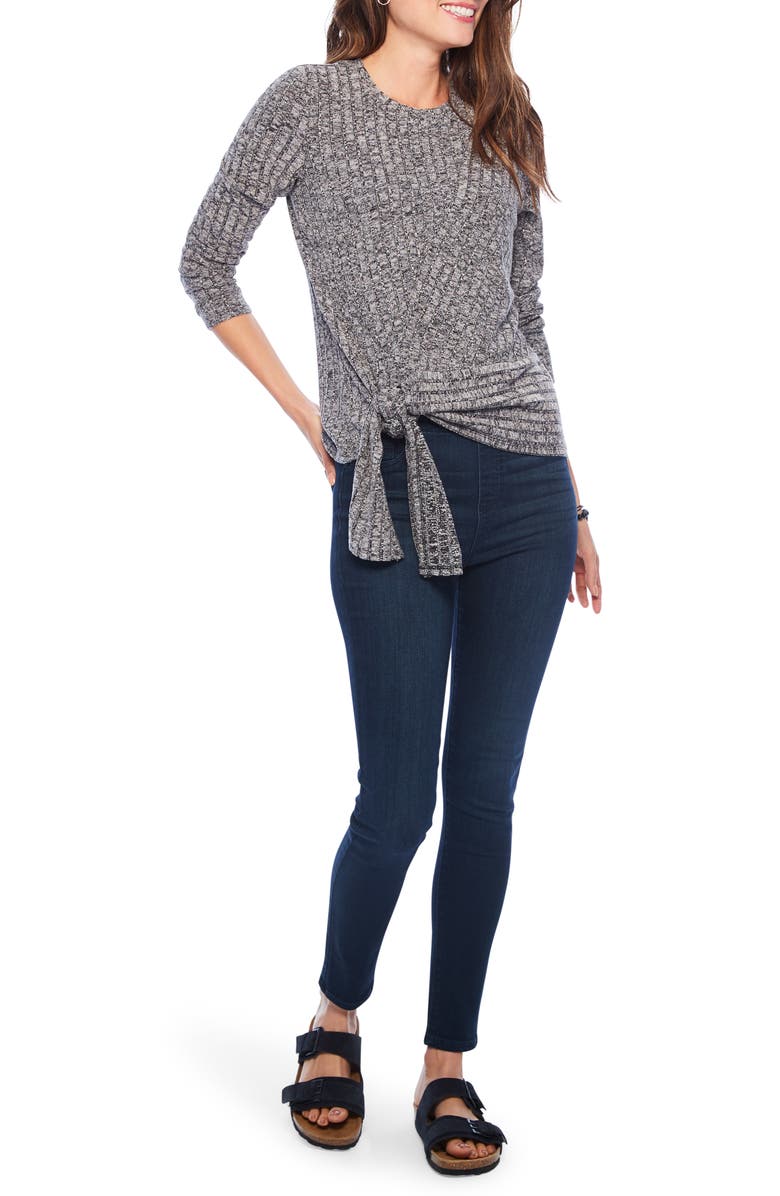 NIC+ZOE Champion Rib Tie Top, Alternate, color,