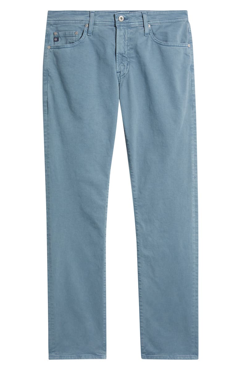 AG Everett Stretch Sateen Slim Straight Pants, Alternate, color, Sulfur Shore Break