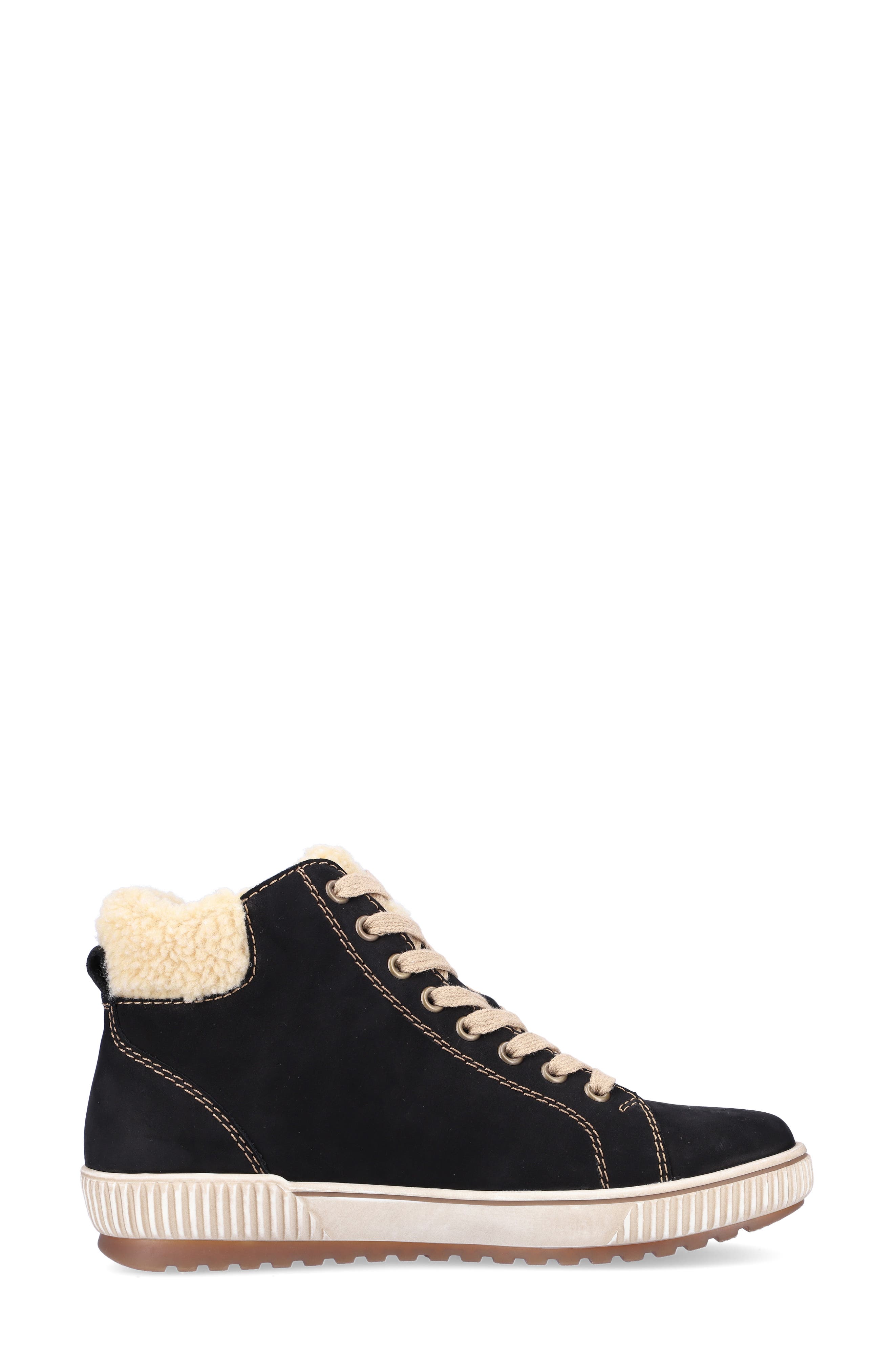 REMONTE Maditta 70 Faux Shearling Trim Sneaker, Alternate, color, 