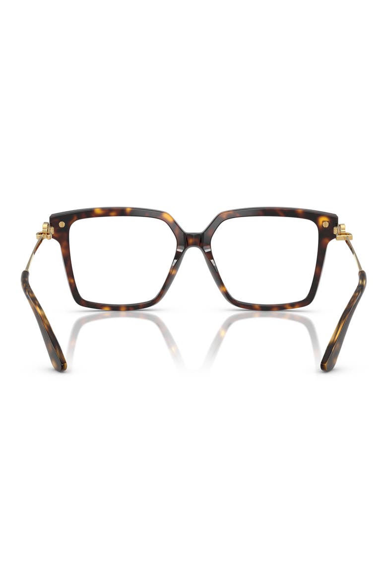 54mm Square Optical Glasses, Alternate, color, BLACK HAVANA