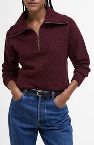 Barbour Lavensdale Wool Blend Half-Zip Sweater