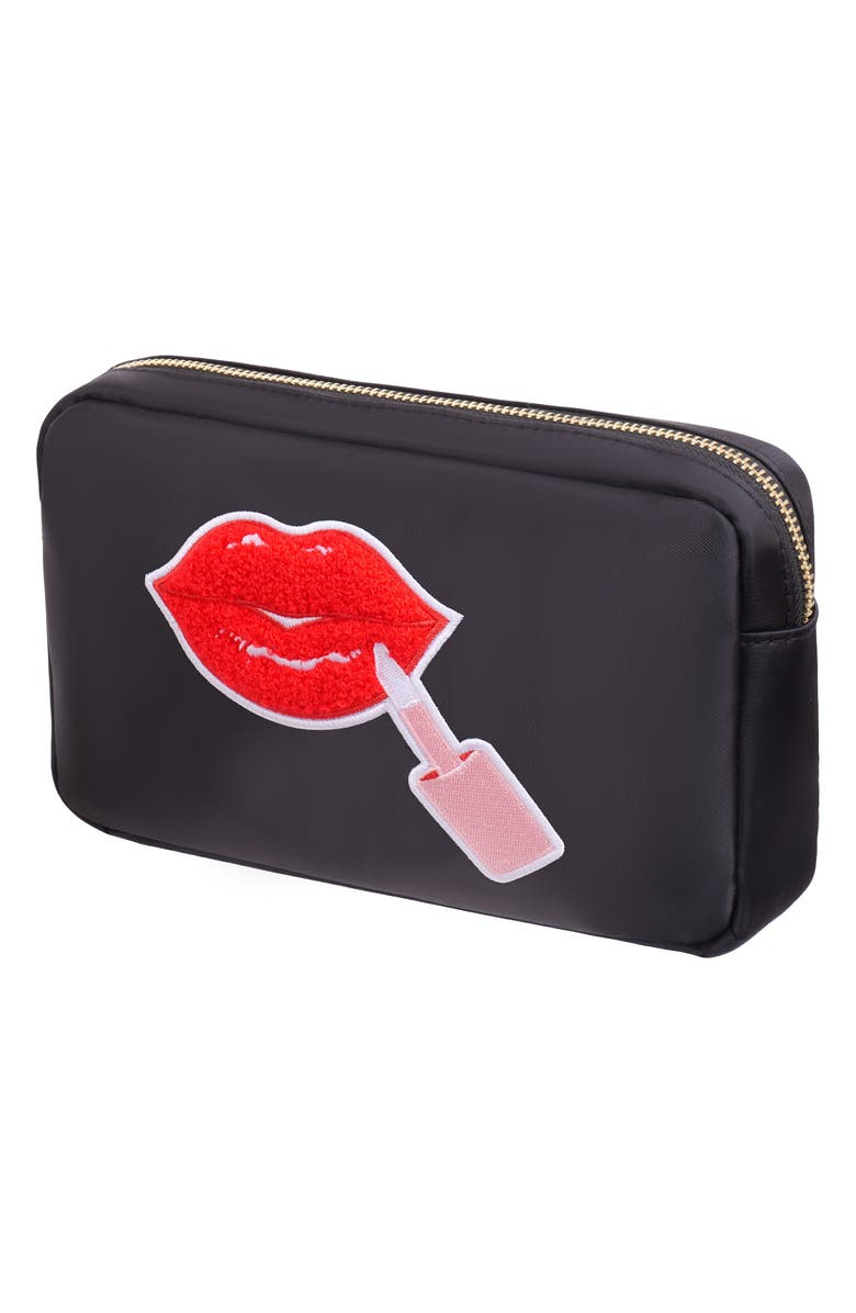Bloc Bags Medium Lipgloss Cosmetics Bag, Alternate, color, Black