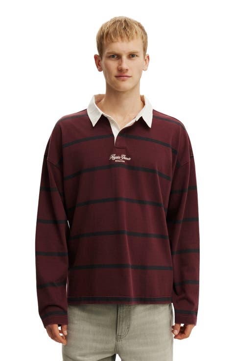 Men's Box Fit Rugby Polo