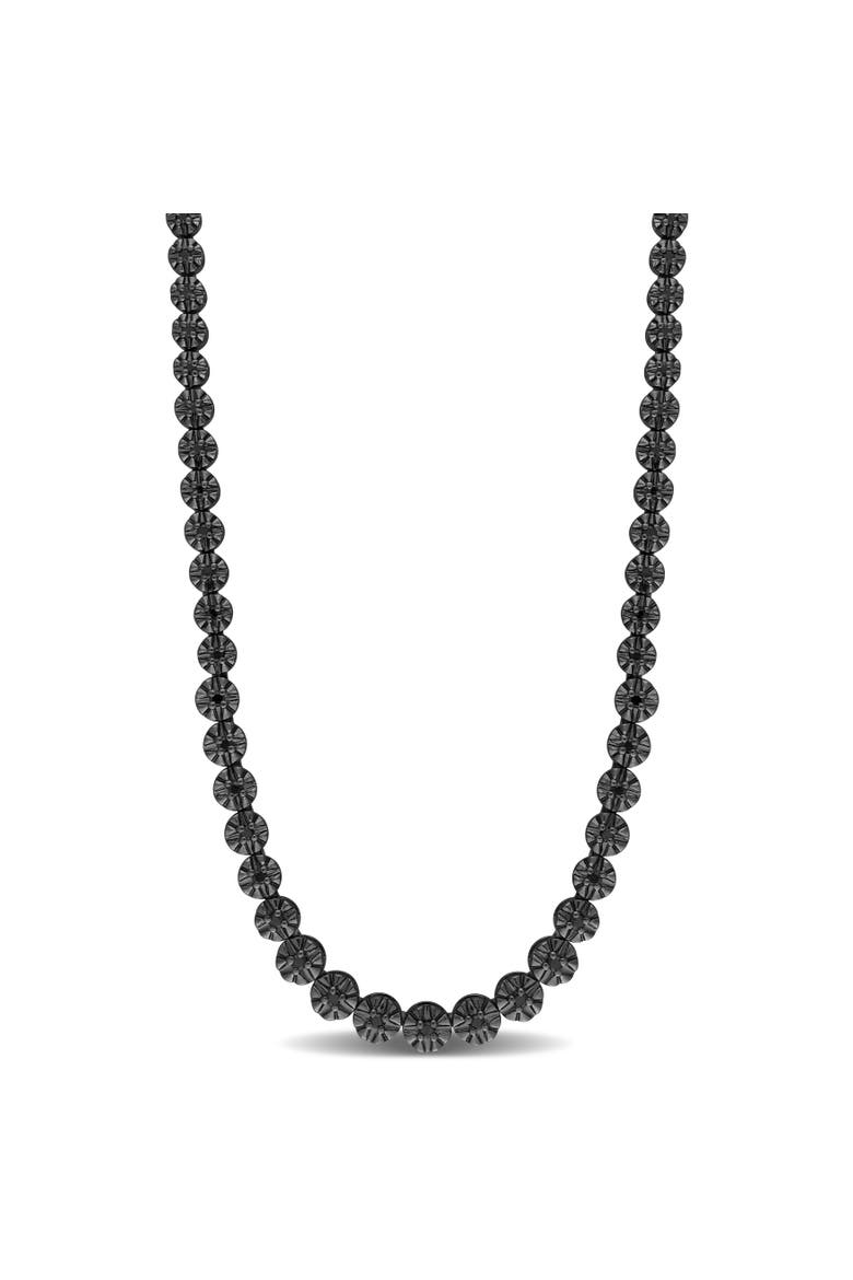 7/8 CTW Black Diamond Tennis Necklace, Main, color, Black Diamond