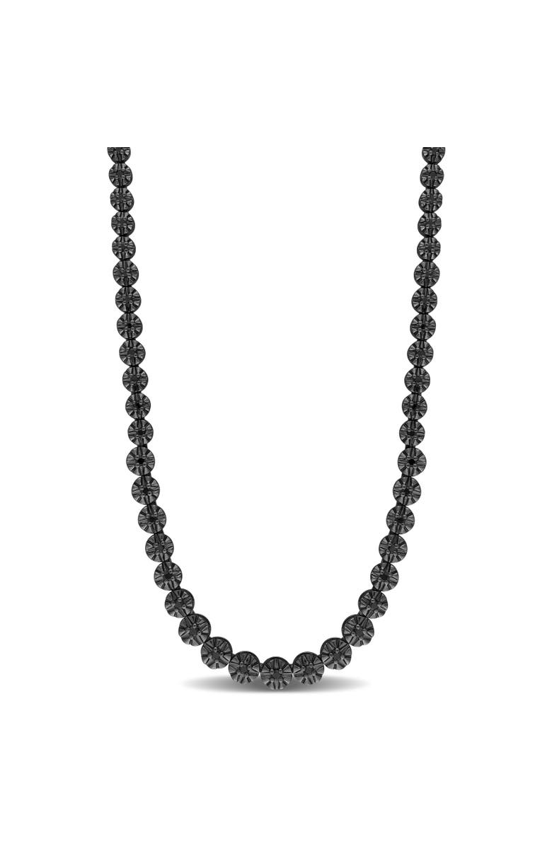 Julianna B. 7/8 CTW Black Diamond Tennis Necklace, Main, color, Black Diamond