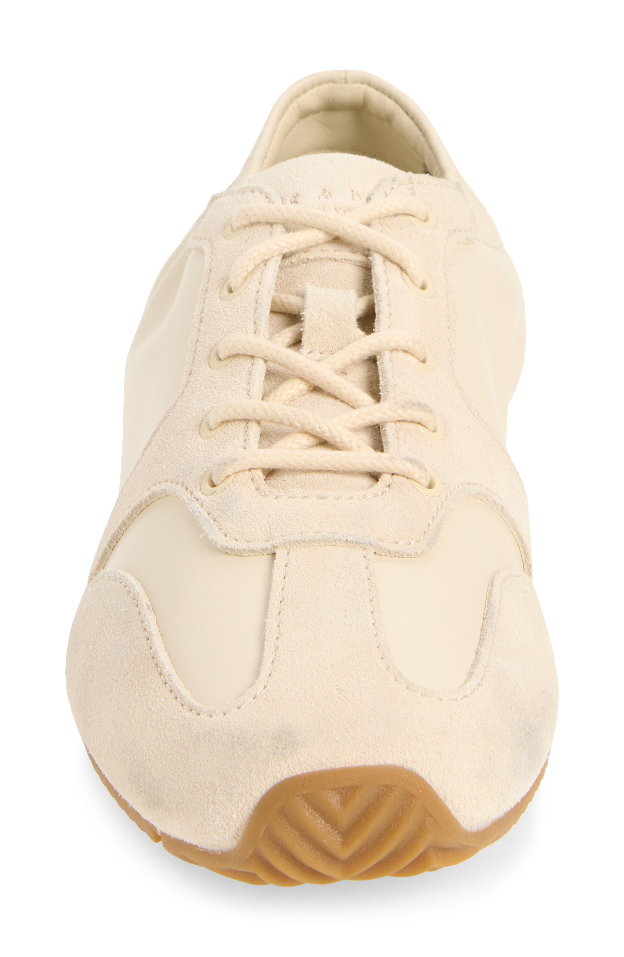 Emilee Leather Ballet Runner Sneaker, Alternate, color, ROUX