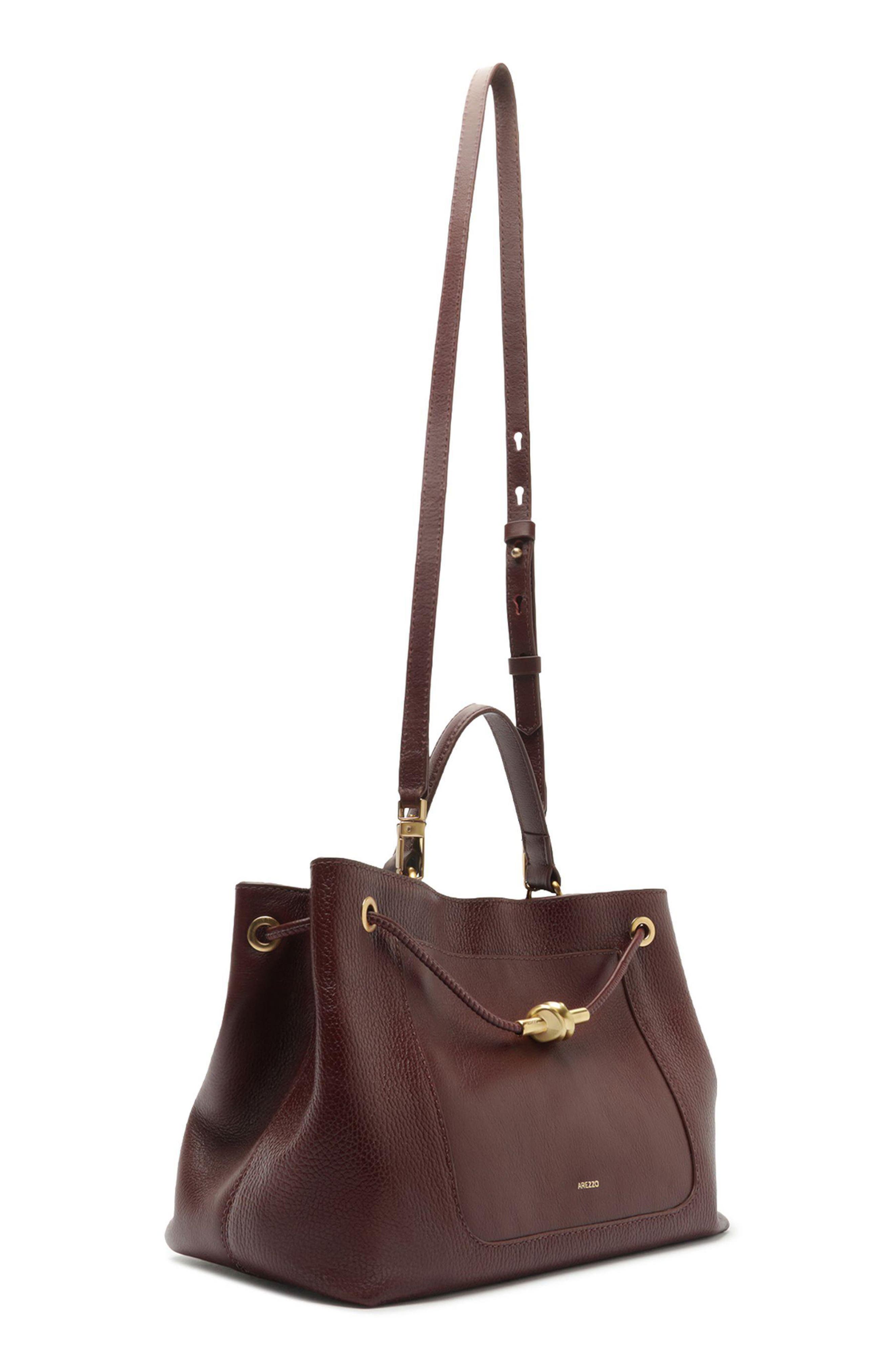 Delphine Large Leather Shopper, Alternate, color, FRESH RUBY