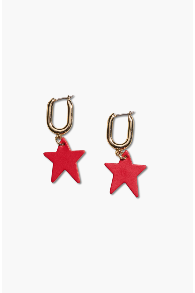 Tate Earrings, Main, color, Crimson / Silver