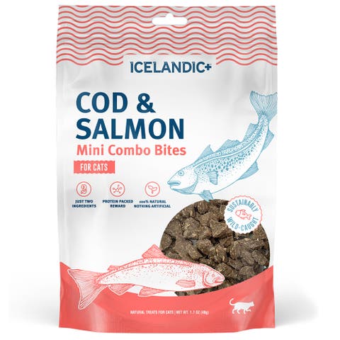 Mini Combo Bites Cod & Salmon, 1.7Oz Bag