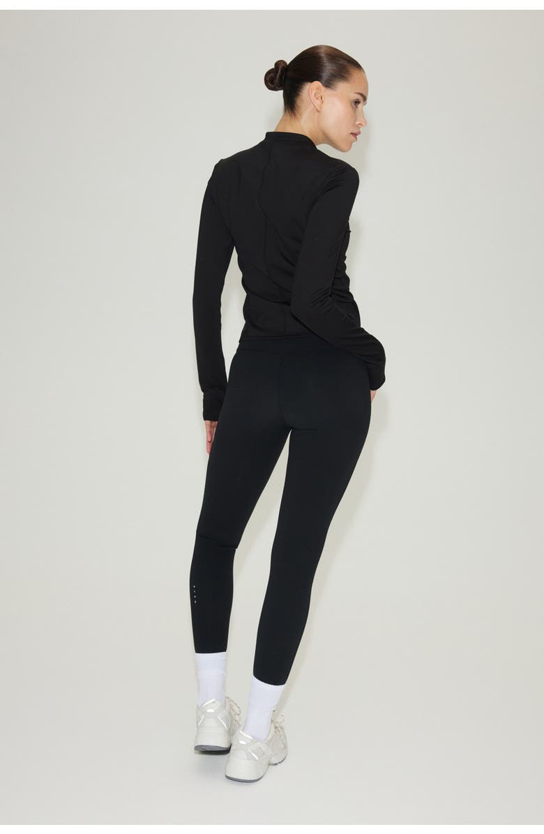 H&M Warming Zip-through Sports Jacket With Drymove, Alternate, color, Black