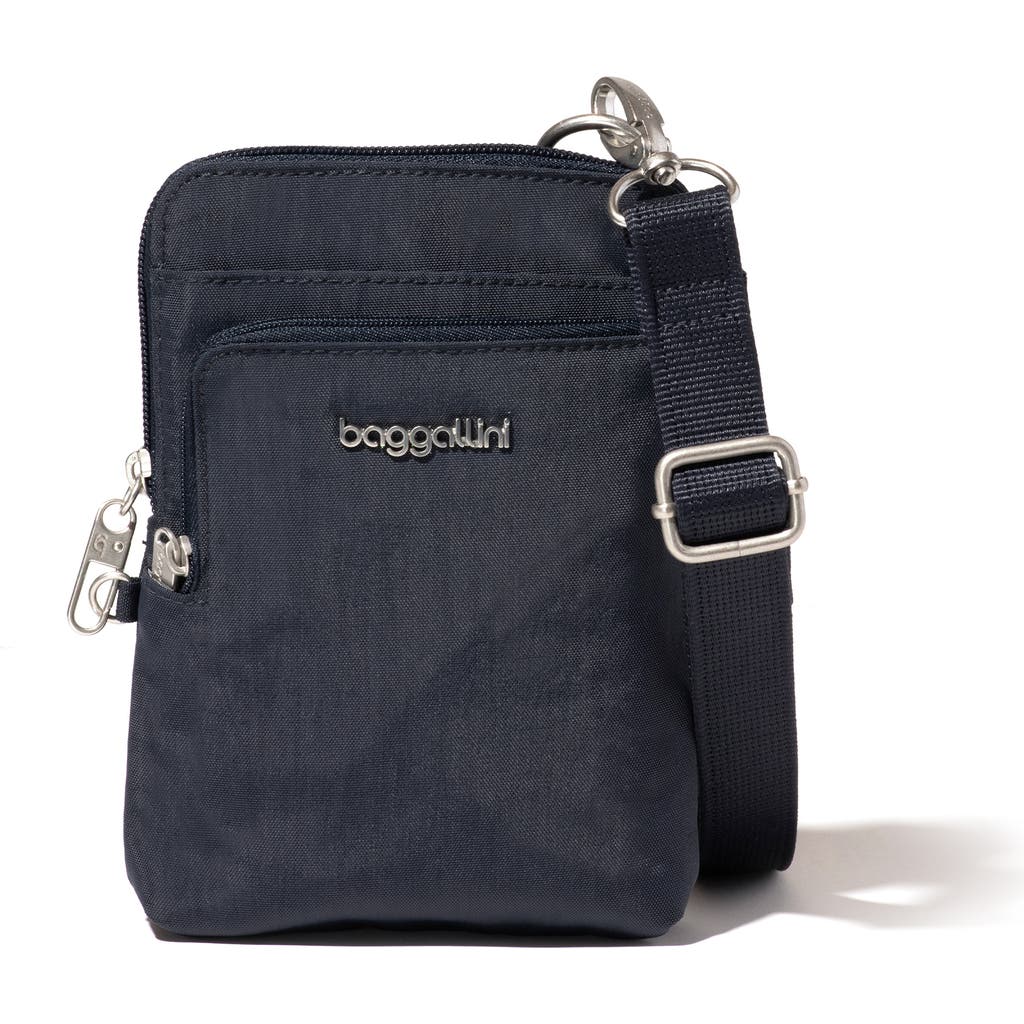 Baggallini Securtex Anti-theft Activity Small Crossbody Bag In Blue