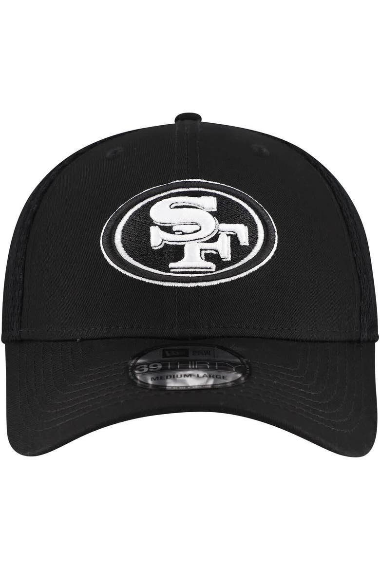 Men's New Era Black San Francisco 49ers Main Neo 39THIRTY Flex Hat, Alternate, color, Black
