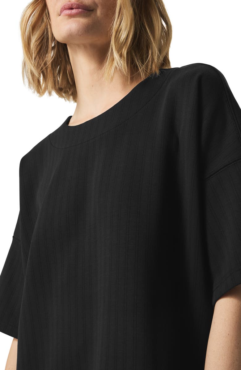 Splendid x @cellajaneblog Oversize Rib Scuba Knit T-Shirt, Alternate, color, 