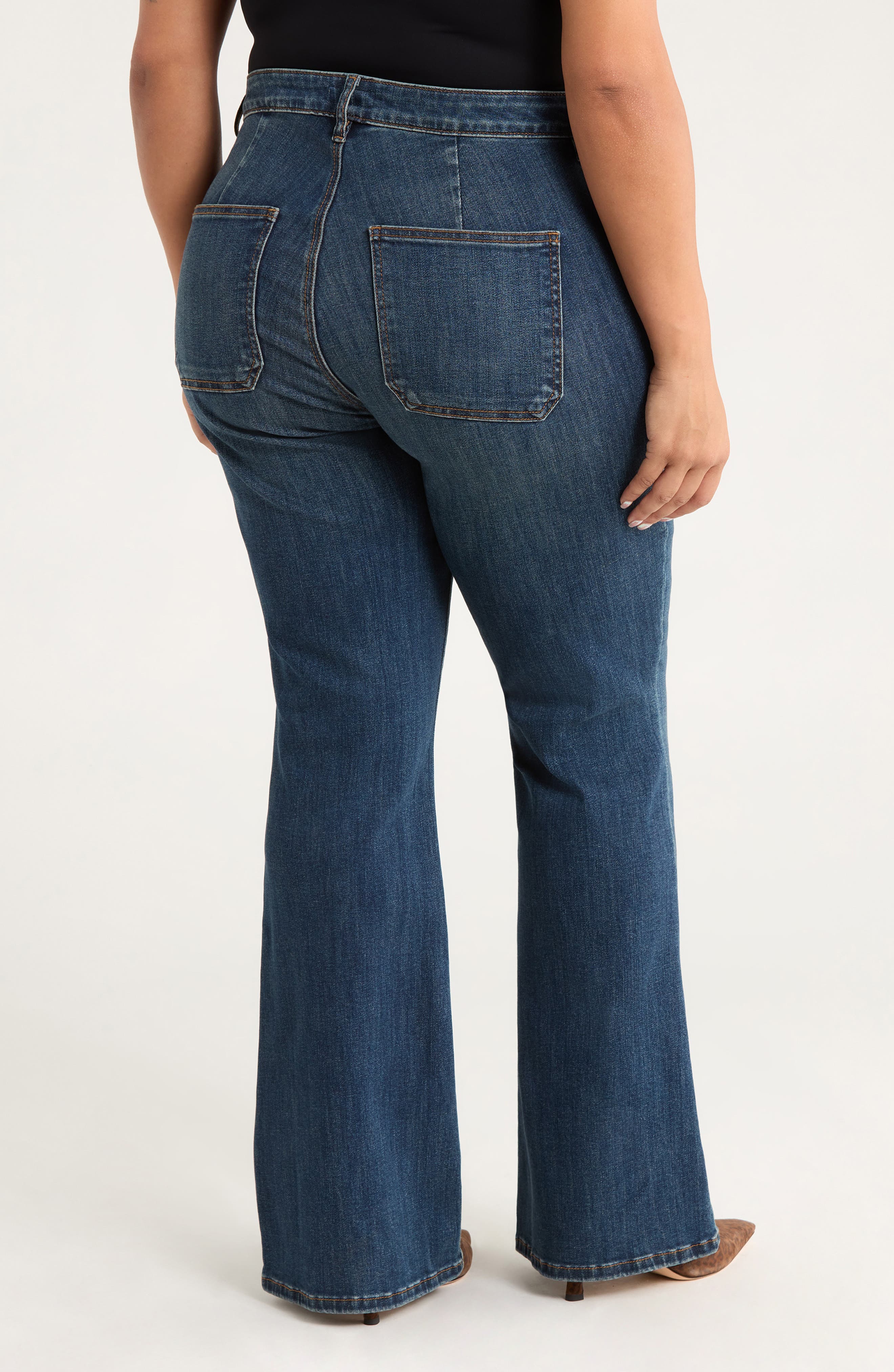 Ana Patch Pocket Flare Jeans - image 2
