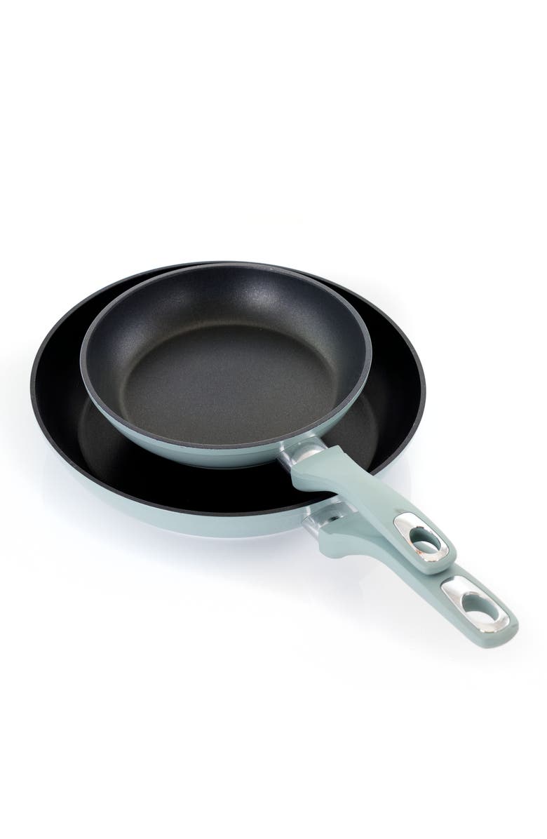 OSTER Lynhurst 2 Piece Aluminum Nonstick Frying Pan Set, Alternate, color, Blue