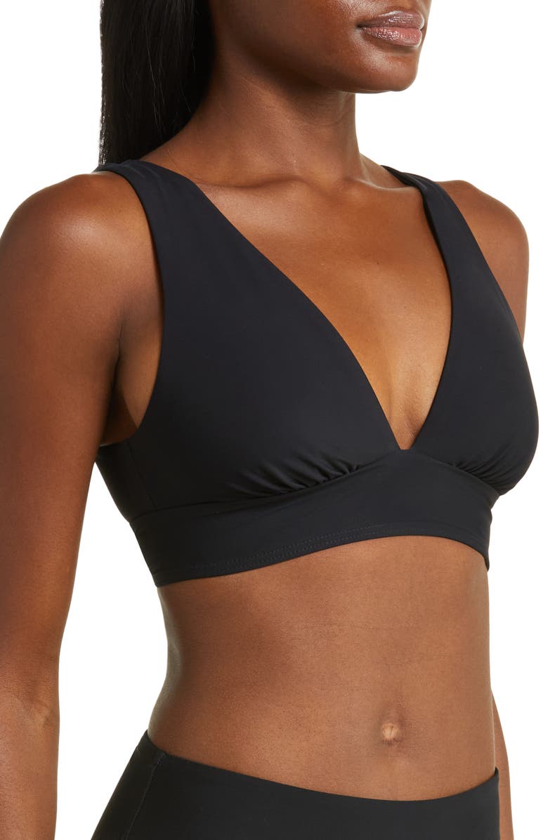 BONDI BORN Amelia Longline Bikini Top, Alternate, color, 