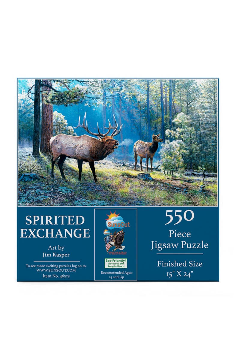 Sunsout Spirited Exchange 550 piece Jigsaw Puzzle for Adults, Alternate, color, Multicolor