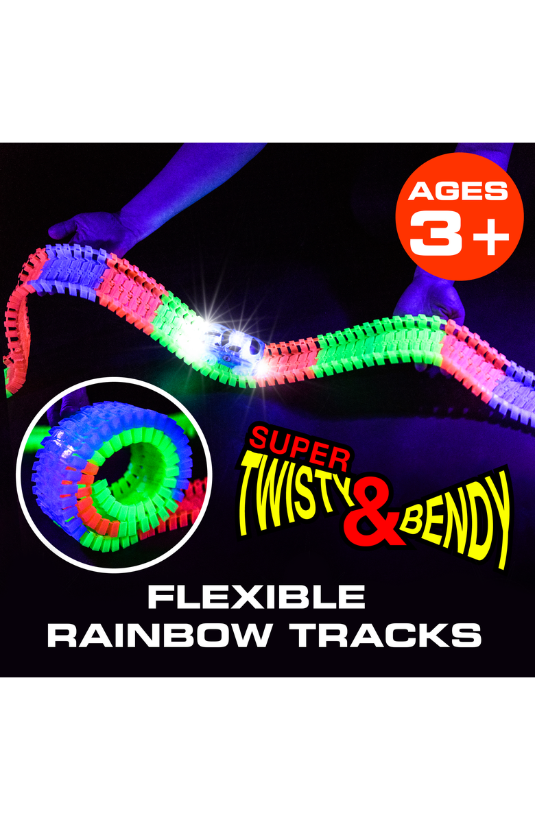 USA Toyz Large Glow Trax Race Tracks for Kids- 380pc, Alternate, color, Multi Color