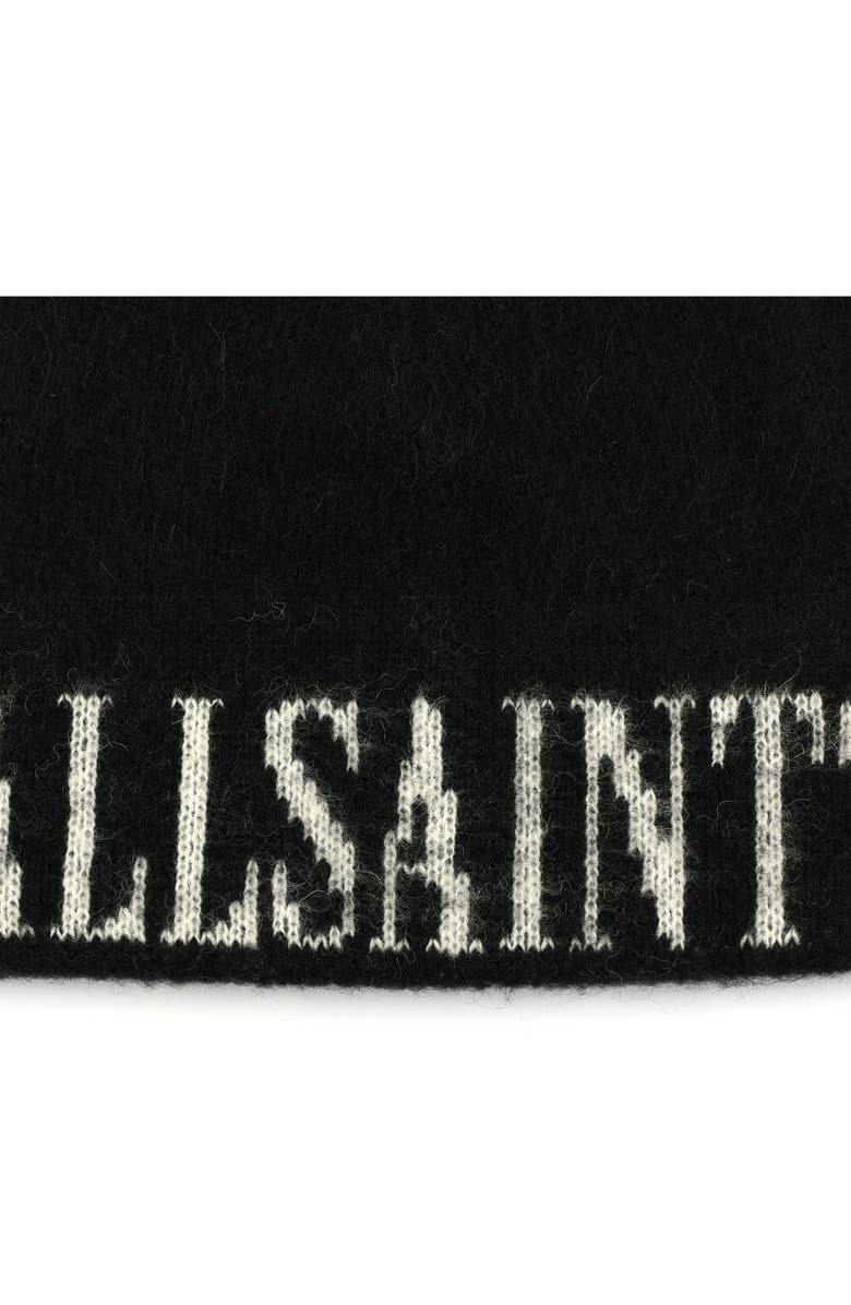 AllSaints State Logo Beanie, Alternate, color, 