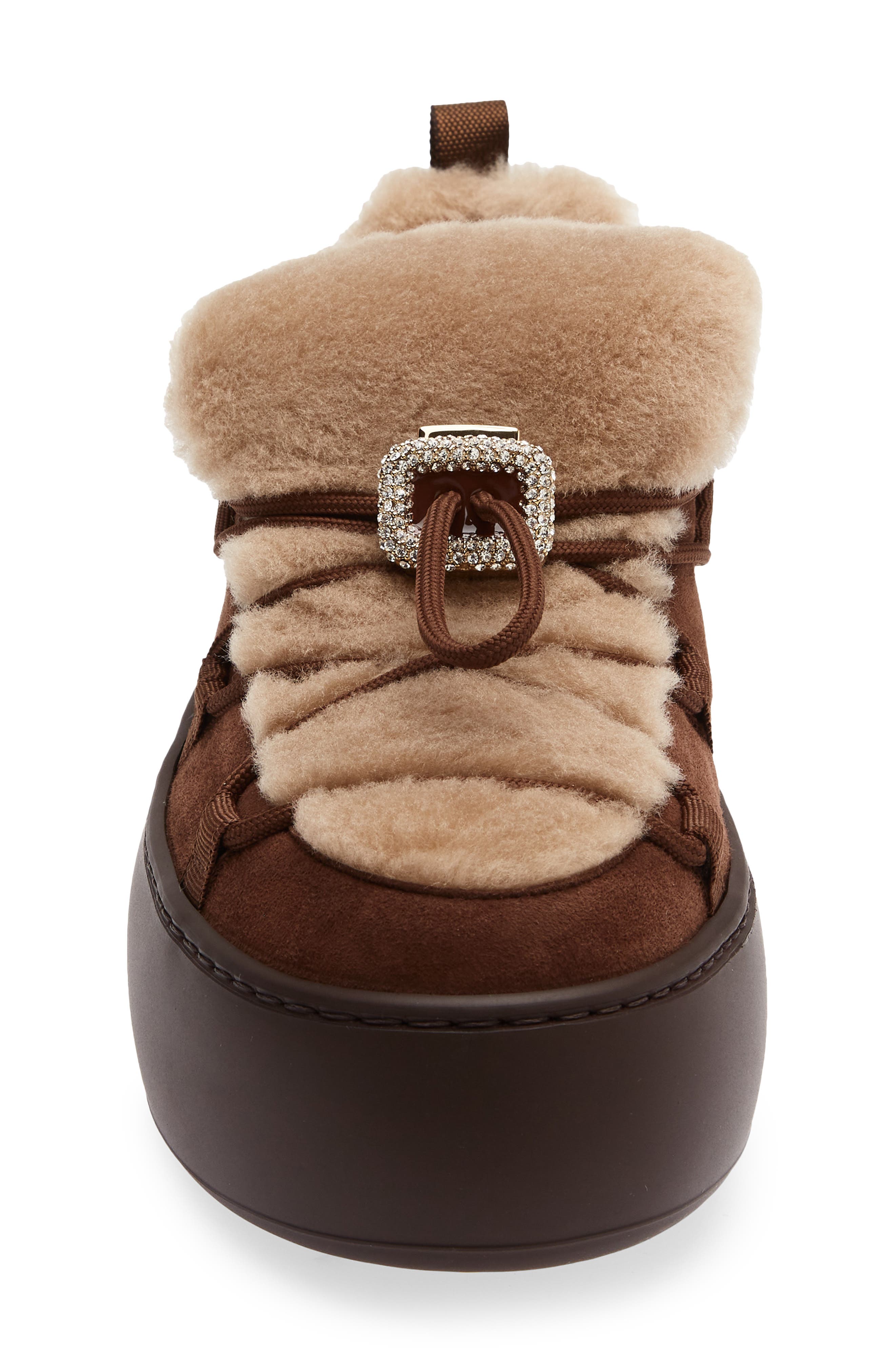 Viv Up Genuine Shearling Boot, Alternate, color, NOCE/ KENIA SCURO