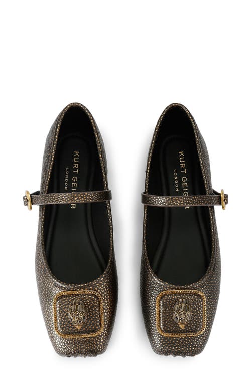 Kurt Geiger London Pimlico Mary Jane Ballet Flat In Brown