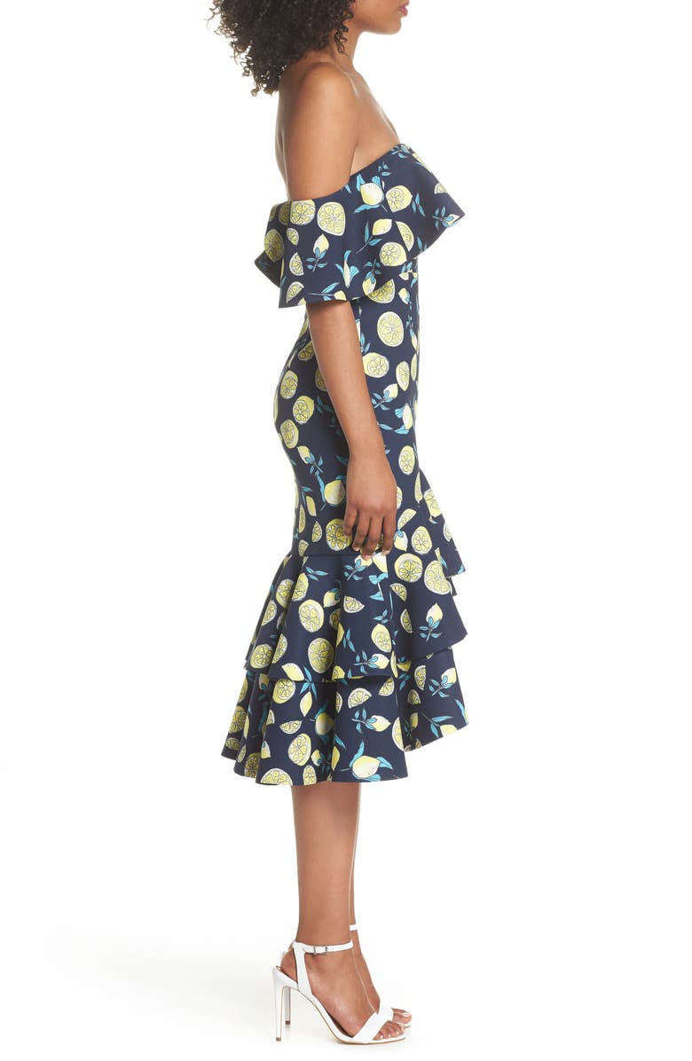 Fame and Partners Sasha Off the Shoulder Dress, Alternate, color, 