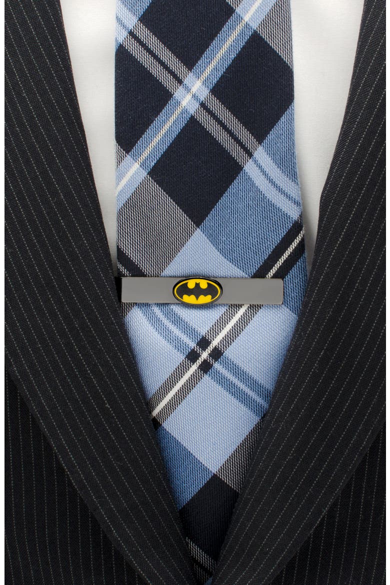 Batman Tie Bar, Alternate, color, BLACK