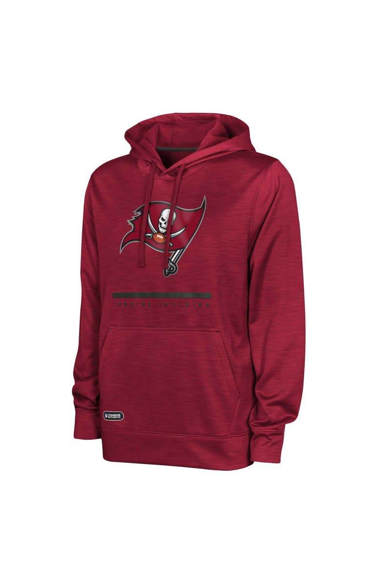 Outerstuff Men's Red Tampa Bay Buccaneers Speed Drill Streak Pullover Hoodie, Alternate, color, Red