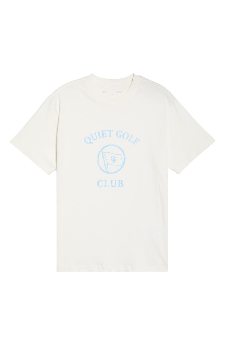 Quiet Golf Bay Club Cotton Graphic T-Shirt, Alternate, color, White