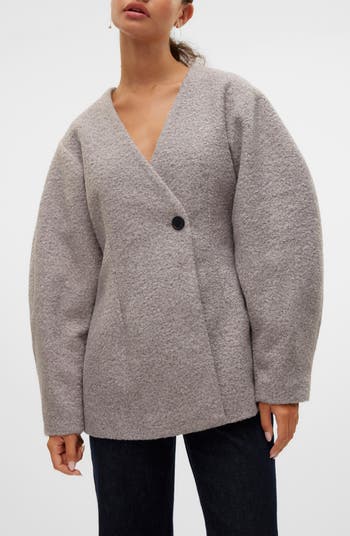 Nina Felted One-Button Blazer
