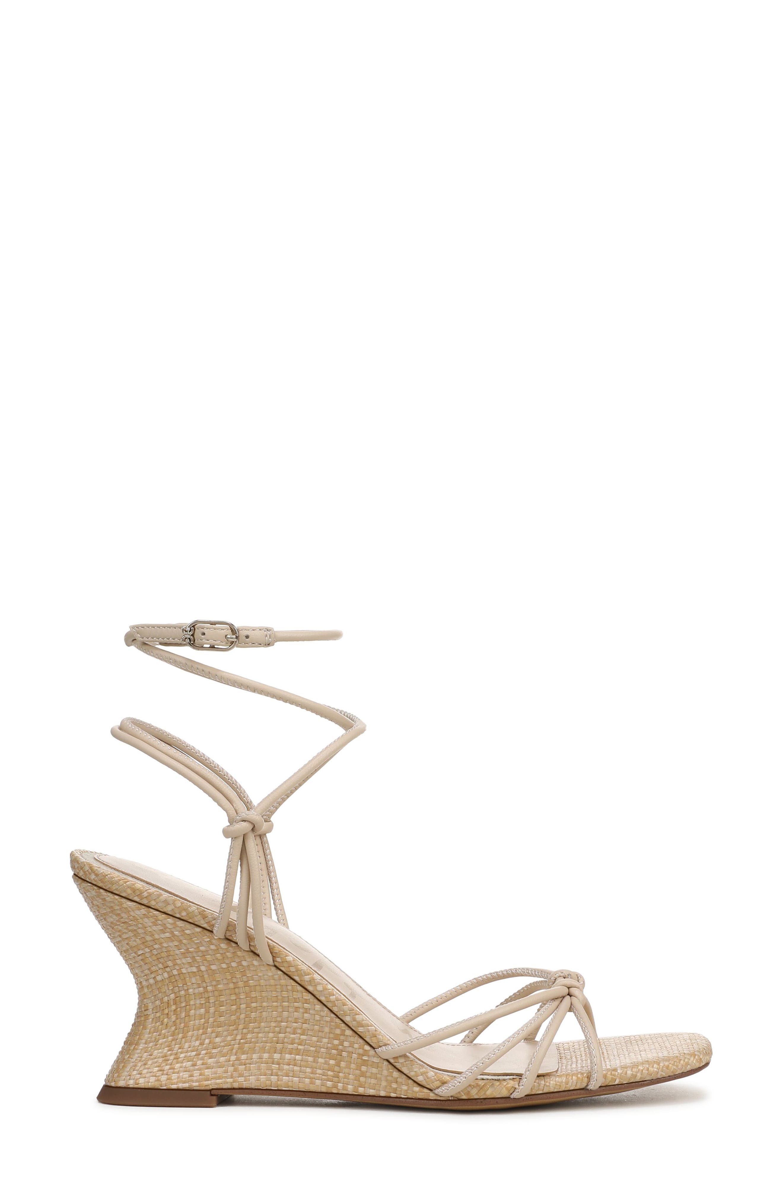 Sam Edelman Daxton Ankle Strap Wedge Sandal, Alternate, color, Light Sand