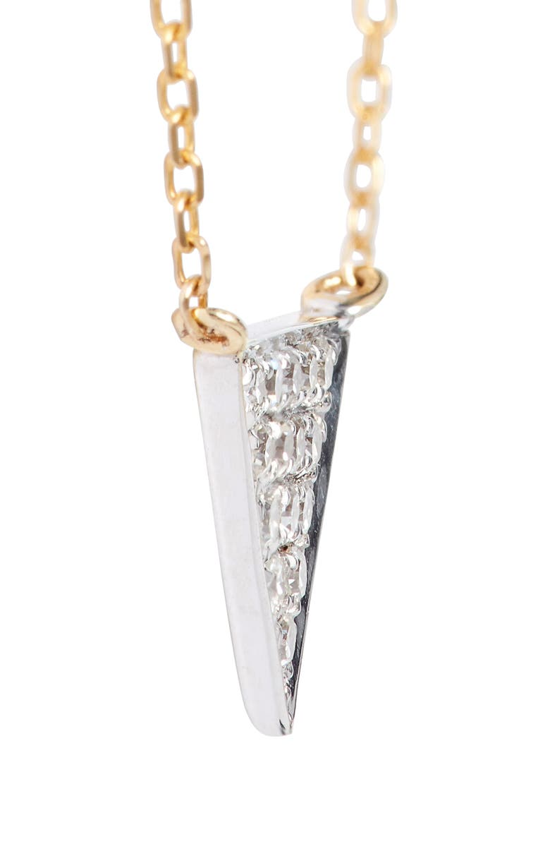 Dana Rebecca Designs 'Emily Sarah' Diamond Triangle Pendant Necklace, Alternate, color, 