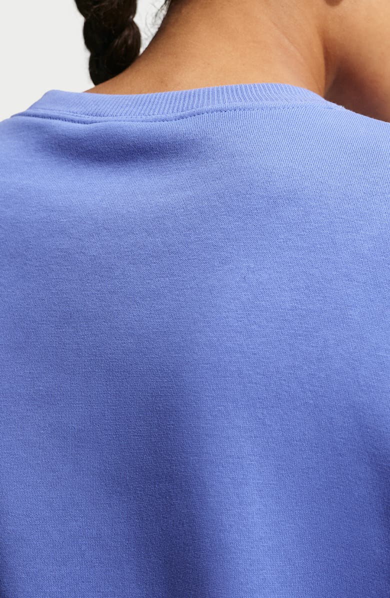 Nike Phoenix Fleece Crewneck Sweatshirt, Alternate, color, Light Medium Blue/Sail