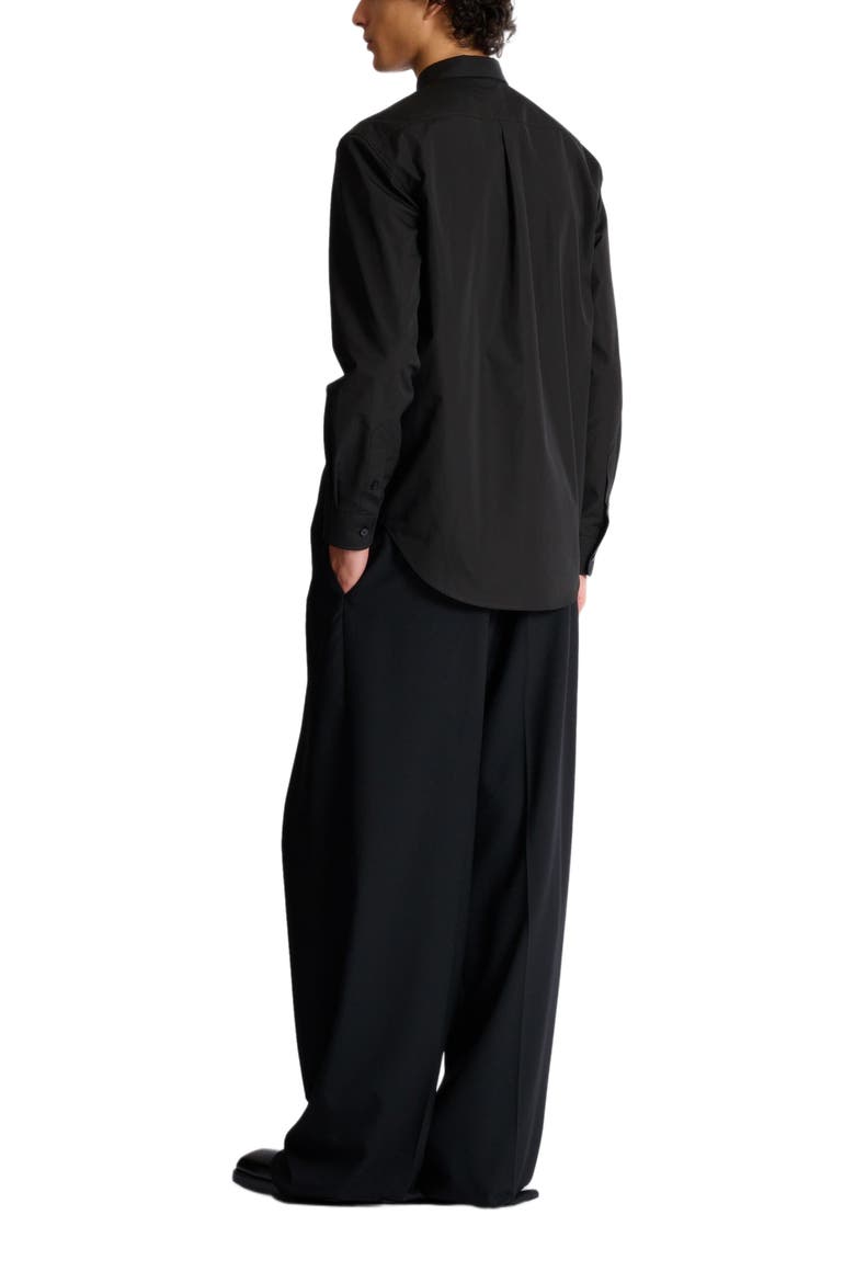 Cotton poplin shirt, Main, color, black