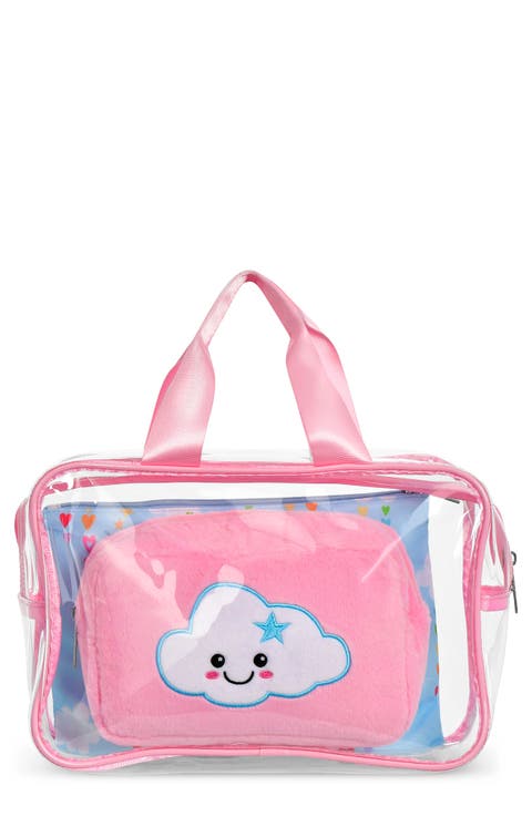 3-Piece Cheerful Clouds Cosmetic Bag Set (Kid)