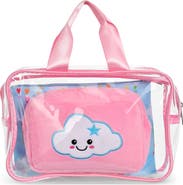 Iscream 3-Piece Cheerful Clouds Cosmetic Bag Set