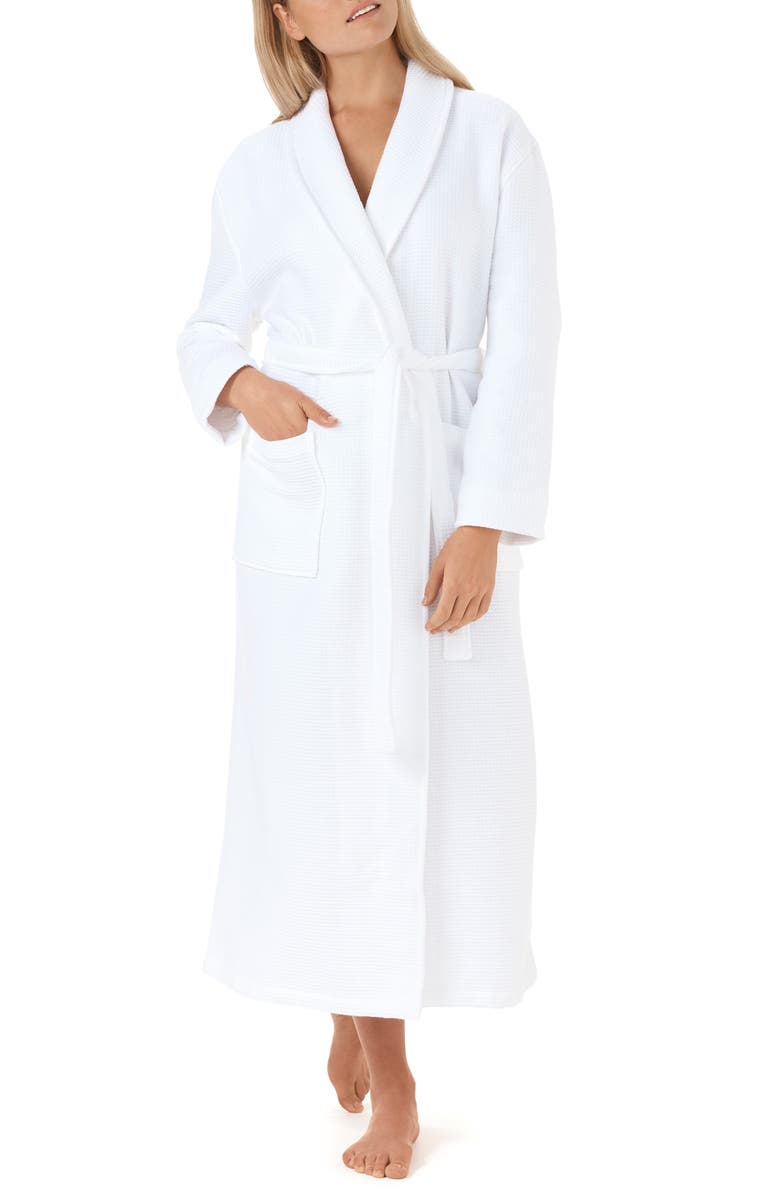 The White Company Unisex Waffle Terry Robe, Main, color, 