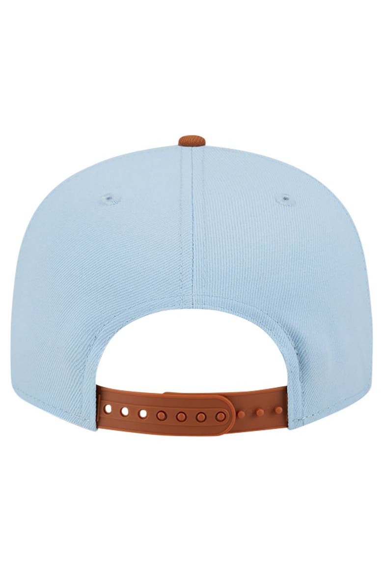Men's New Era Light Blue/Brown Portland Trail Blazers 2-Tone Color Pack 9FIFTY Snapback Hat, Alternate, color, Light Blue