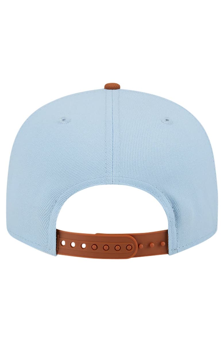 New Era Men's New Era Light Blue/Brown Portland Trail Blazers 2-Tone Color Pack 9FIFTY Snapback Hat, Alternate, color, 