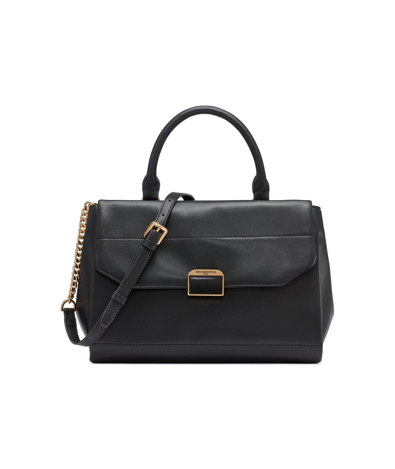 KARL LAGERFELD PARIS Liana Satchel, Main, color, Black