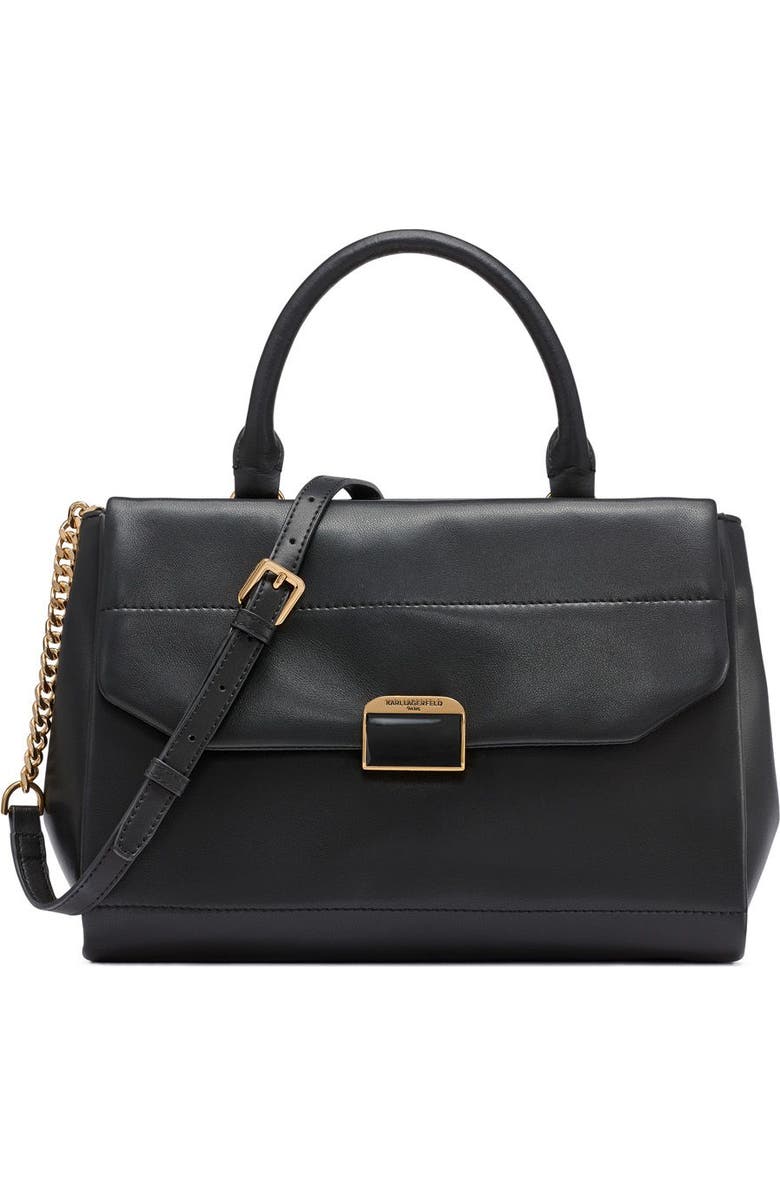 KARL LAGERFELD PARIS Liana Satchel, Main, color, Black